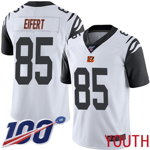 Cincinnati Bengals Limited White Youth Tyler Eifert Jersey NFL Footballl #85 100th Season Rush Vapor Untouchable->women nfl jersey->Women Jersey